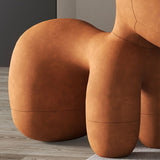 Modern Fabric Accent Chair Animal Armless Slipper Chair for Living Room Clearhalo 'Accent Chairs' 'accent_chairs' 'Chairs & Seating' 'furn' 'furn_accent_chairs' 'Furniture' 'Living Room Furniture' 1200x1200_57122019-34d9-4b3d-ac56-b49c4e9cad34