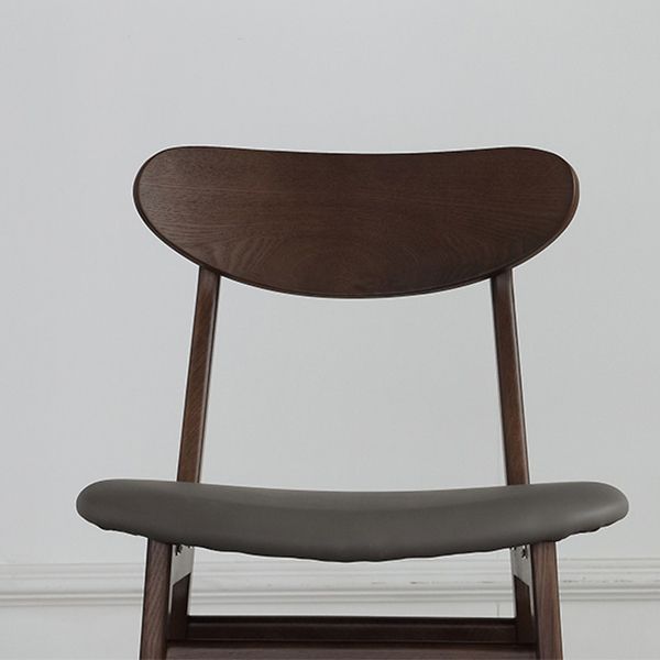 Solid Wood Side Chair Open Back Contemporary Kitchen Dining Chair Clearhalo 'Dining Chairs' 'Dining Tables & Seating' 'dining_chair' 'furn' 'furn_dining_chair' 'Furniture' 'Kitchen & Dining Furniture' 1200x1200_57170d2c-4eb0-4769-9421-f3cb1130a939