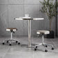 Metal Industrial Table Stainless Steel Top Dining Table with Pedestal Base Clearhalo ' dining_table' 'Dining Tables & Seating' 'Dining Tables' 'furn' 'furn_dining_table' 'Furniture' 'furniture_dining_table' 'Kitchen & Dining Furniture' 'kitchen&dining_furn' 'kitchen' 'kitchen_dining_table' 1200x1200_57176b12-2a07-4b40-a877-261f5552e115