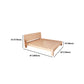 Scandinavian Solid Wood Panel Bed with Rectangular Headboard