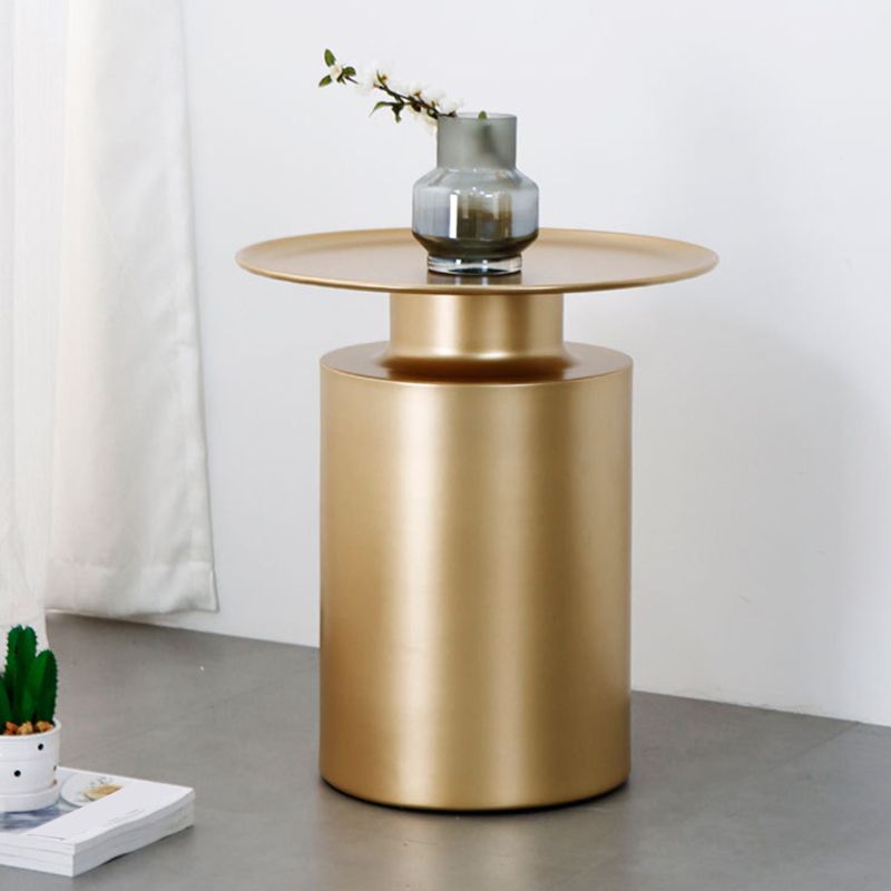 Couchtisch aus Metall mit Tablettplatte, Mid-Century Modern, Sockel-Cocktailtisch