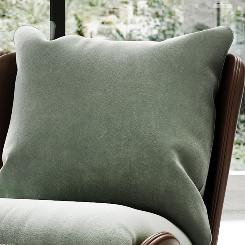 Mid-century Modern Leather Slipper Accent Chair Pillow Back Armless Chair Clearhalo 'Accent Chairs' 'accent_chairs' 'Chairs & Seating' 'furn' 'furn_accent_chairs' 'Furniture' 'Living Room Furniture' 1200x1200_571b3468-d6d1-486a-8f3d-26f92282859f