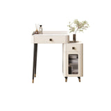 Modern Style Dressing Table Stone Top Vanity Set with Storage Drawers