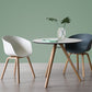 Contemporary Style Plastic Dining Room Chair Kitchen Arm Chair with Wooden Legs Clearhalo ' kitchen&dining_furn' 'Dining Chairs' 'Dining Tables & Seating' 'dining_chair' 'Furniture' 'furniture_dining_chair' 'Kitchen & Dining Furniture' 'kitchen' 1200x1200_571bc4fb-a168-4e8d-b93d-f05c6ab7ccd0