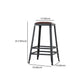 Industrial Style Square Leather Seat with Metal Legs Counter Stool for Kitchen Bar Clearhalo 'Bar Furniture' 'Bar Stools' 'bar_stools' 'furn' 'furn_bar_stools' 'furniture_bar_stools' 'Kitchen & Dining Furniture' 'kitchen&dining_furn' 'kitchen' 'kitchen_furn' Furniture' 1200x1200_571bd954-0f92-4307-a445-74289fa13da9