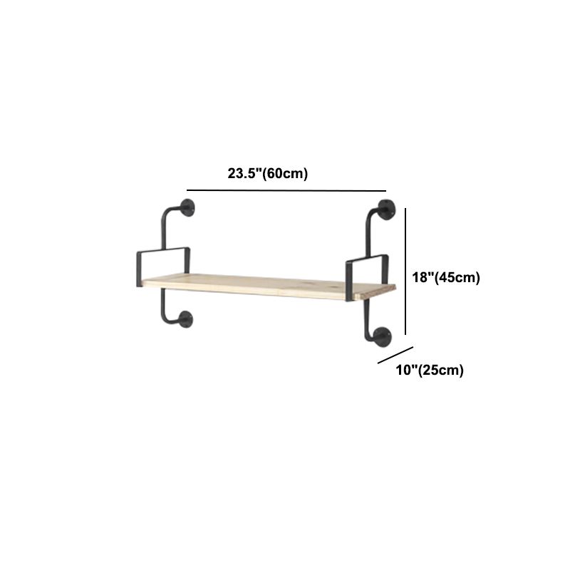 9.84"W Bookshelf Industrial Style Wall Mounted Solid Wood Bookcase for Home Office Clearhalo 'Bookcases' 'furn' 'furn_bookcases' 'Furniture' 'furniture_bookcases' 'kitchen' 'kitchen_bookcases' 'Living Room Furniture' 'Office Furniture' 1200x1200_571c4ecd-5431-49df-9f2d-5397e4ef0f3d