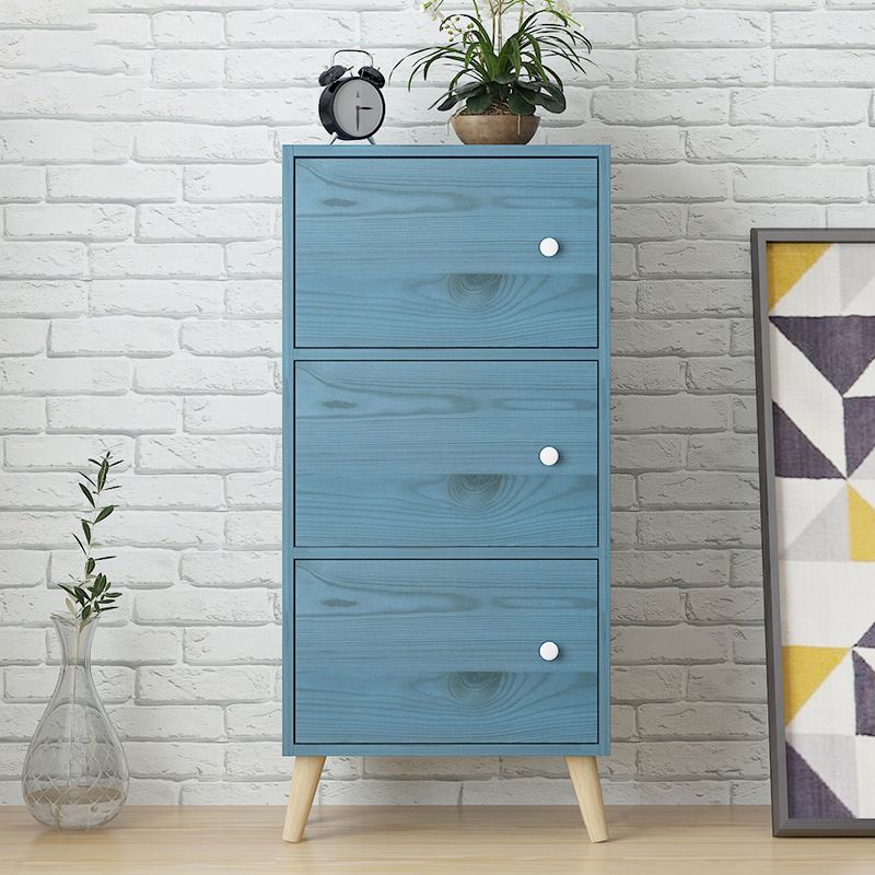 Estantería de madera artificial estándar moderna de 9 "de ancho estantería de espalda cerrada