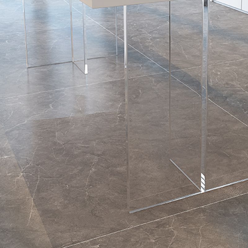 Moderni 1/4/5 pezzi mobili da pranzo in pietra sinterizzato set in bianco