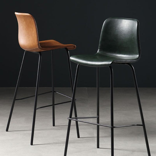 Modern Style Bar Stool Leather Backrest Counter Stool for Bristol