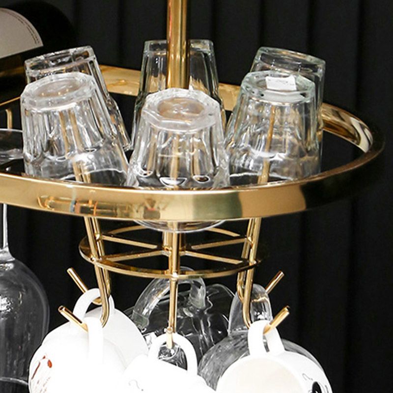 Stainless Steel Wine Holder Rack Modern Style Hanging Wine Rack Holder Clearhalo 'furn' 'furn_wine_racks' 'Furniture' 'Kitchen & Dining Furniture' 'Wine Racks' 'wine_racks' 1200x1200_571e2223-2273-4d7f-a52e-3b2ddc96ba07