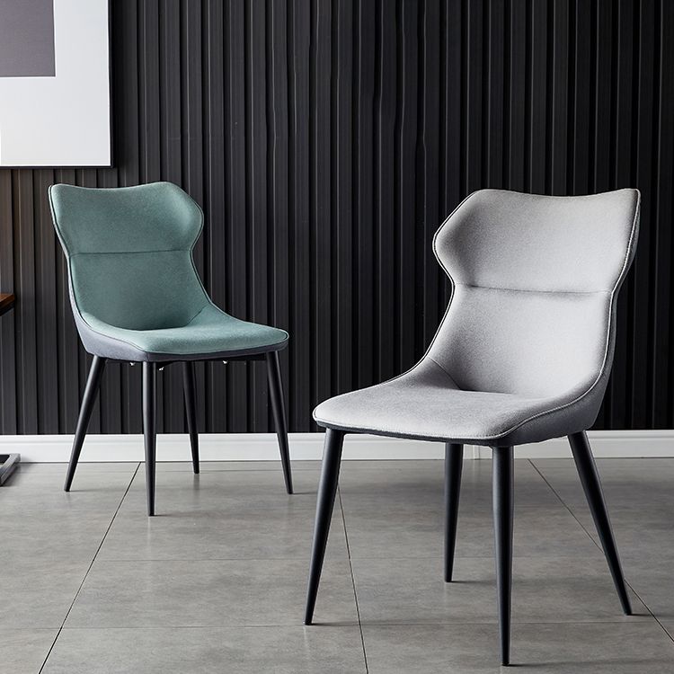 Contemporary Kitchen Chairs Dining Arm Side Chair with Metal Legs Clearhalo ' kitchen&dining_furn' 'Dining Chairs' 'Dining Tables & Seating' 'dining_chair' 'furn' 'furn_dining_chair' 'Furniture' 'furniture_dining_chair' 'Kitchen & Dining Furniture' 'kitchen' 1200x1200_571e31bb-61d3-4a8a-8e34-da48ff818386