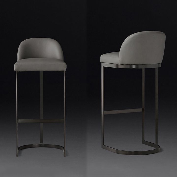 Industrial Low Back Stool PU Leather Counter Stool with Metal Legs Clearhalo 'Bar Furniture' 'Bar Stools' 'bar_stools' 'furn' 'furn_bar_stools' 'Furniture' 'Kitchen & Dining Furniture' 1200x1200_571f0501-6d82-43e3-ab91-139924fdc9fa