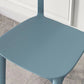 Open Back Dining Side Chair Contemporary Plastic Armless Dining Chair