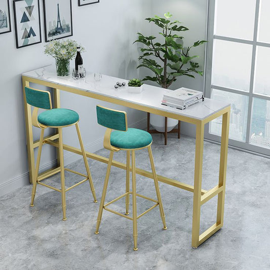 Glam Rectangle Bar Table Set 1/2/3/4/7 Pieces Dining Set for Dining Room