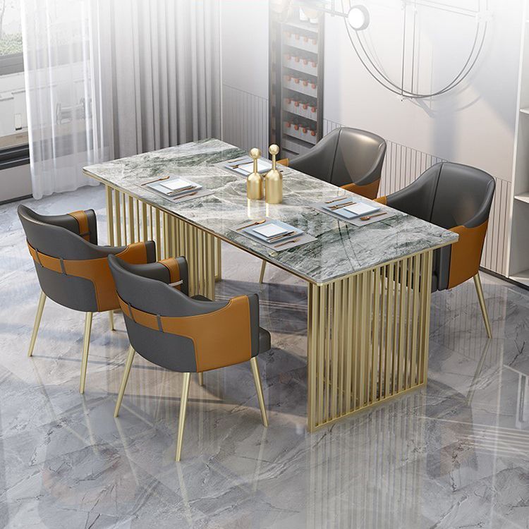 Metal Traditional Luxury Rectangular Table Sintered Stone Table for Kitchen and Dining Room Clearhalo ' dining_table' 'Dining Tables & Seating' 'Dining Tables' 'furn' 'furn_dining_table' 'Furniture' 'furniture_dining_table' 'Kitchen & Dining Furniture' 'kitchen&dining_furn' 'kitchen' 'kitchen_dining_table' 1200x1200_57225eff-b5fd-4764-88fb-ee48dd810bad