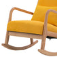 Modern Style Wood Base Home Lazy Chair Lounge Chaise Rocking Chair Clearhalo 'Chairs & Seating' 'furn' 'furn_rocking_chairs' 'Furniture' 'Living Room Furniture' 'Rocking Chairs' 'rocking_chairs' 1200x1200_572305d1-b383-46ee-b9c5-4fabeffd3233