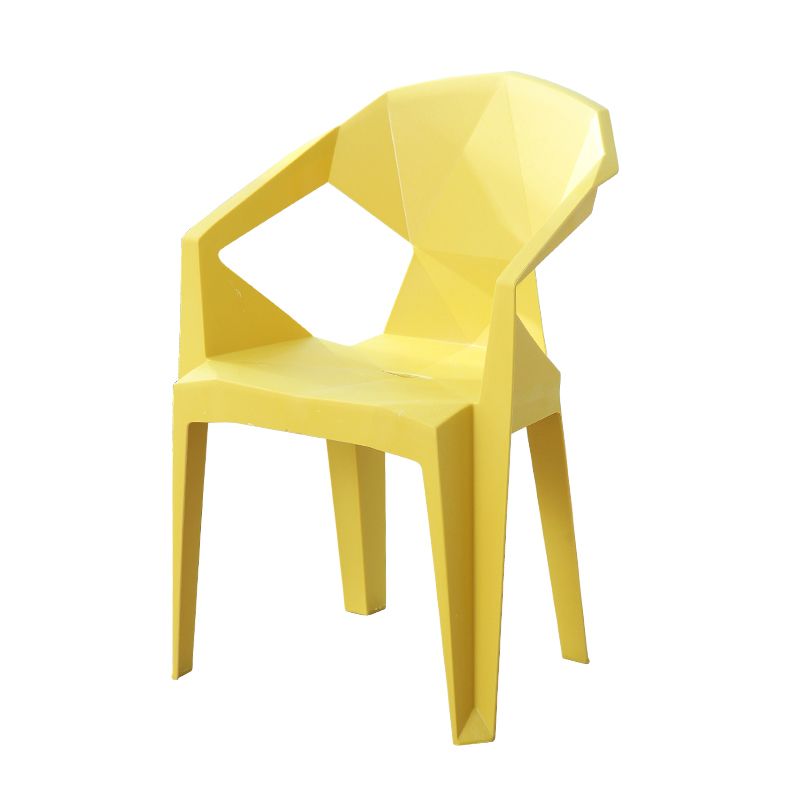 Modern Plastic Dining Arm Chairs Open Back Stacking Dining Armchairs Clearhalo ' kitchen&dining_furn' 'Dining Chairs' 'Dining Tables & Seating' 'dining_chair' 'furn' 'furn_dining_chair' 'Furniture' 'furniture_dining_chair' 'Kitchen & Dining Furniture' 'kitchen' 1200x1200_57244929-ca48-4199-9157-9b2e1e4df35e