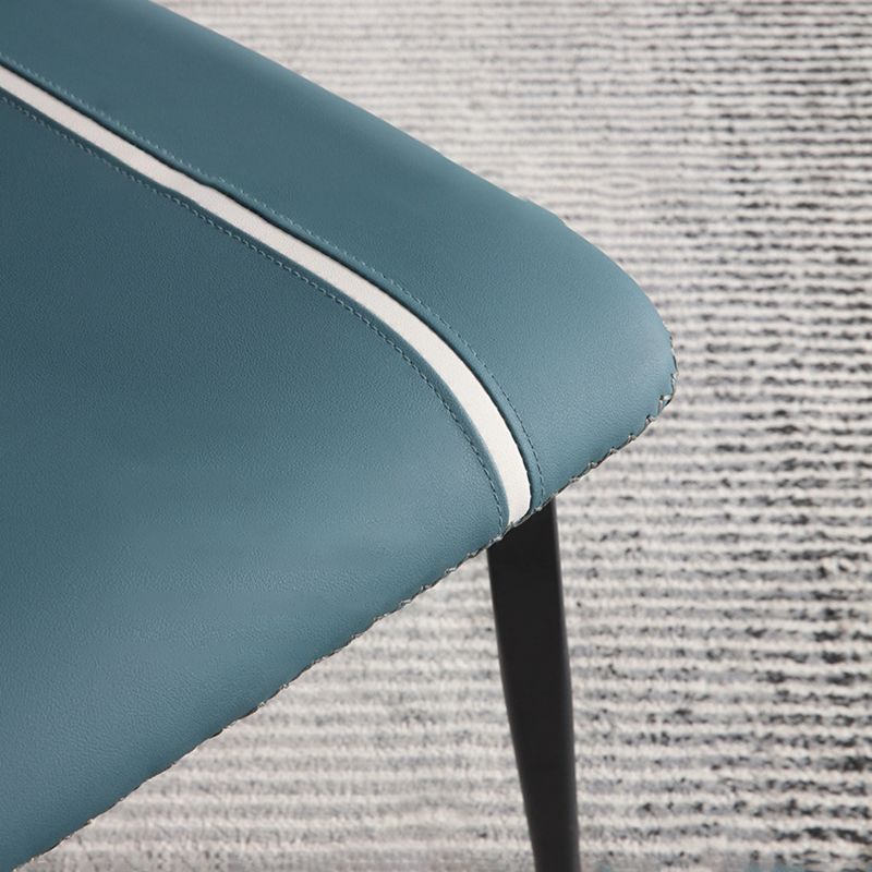 Dining Room Home Upholstered Chair Leather Parsons Armless Chair Clearhalo 'Dining Chairs' 'Dining Tables & Seating' 'dining_chair' 'furn' 'furn_dining_chair' 'Furniture' 'Kitchen & Dining Furniture' 1200x1200_5724890a-2b04-4e0e-947c-13ce0504ecf2