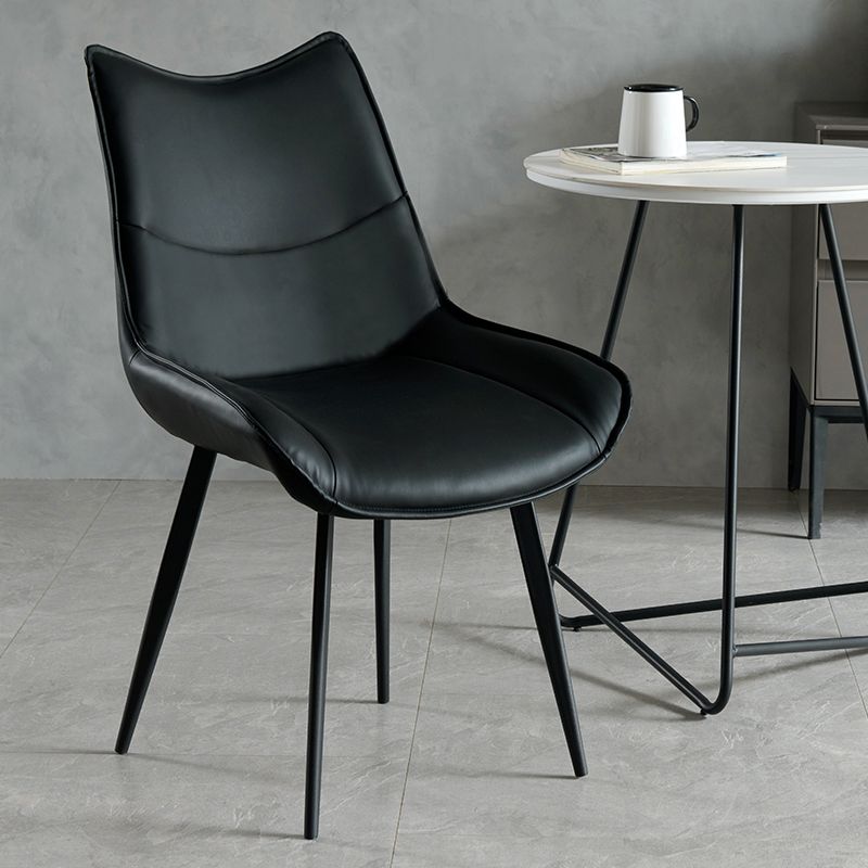 Contemporary Style Dining Chair Kitchen Armless Side Chairs with Metal Legs Clearhalo ' kitchen&dining_furn' 'Dining Chairs' 'Dining Tables & Seating' 'dining_chair' 'furn' 'furn_dining_chair' 'Furniture' 'furniture_dining_chair' 'Kitchen & Dining Furniture' 'kitchen' 1200x1200_5724eed8-31b2-493a-b8ae-a855c358ae78