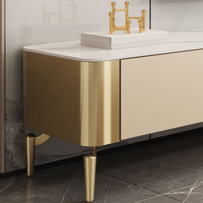 Stone TV Media Console Contemporary TV Console with 4 Drawers Clearhalo 'furn' 'furn_tv_stands_entertainment_centers' 'Furniture' 'Living Room Furniture' 'TV Stands & Entertainment Centers' 'TV Stands & Media Storage Furniture' 'tv_stands_entertainment_centers' 1200x1200_5725306f-d6a8-4f49-ac89-ea173df6c488