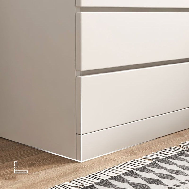 Coffre d'accentuation en bois contemporain de 42,9 pouces de haut avec 6 tiroirs