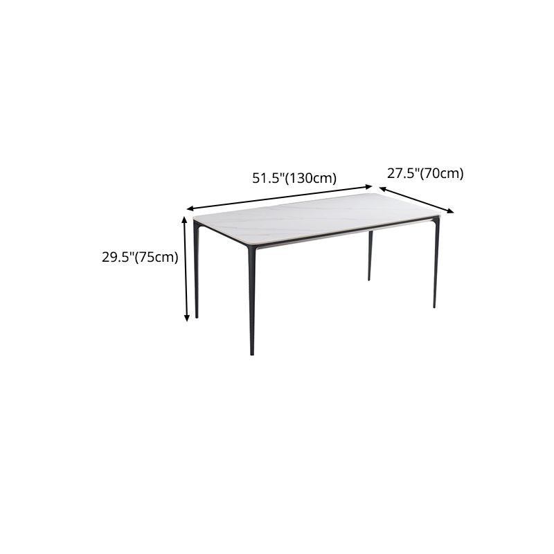 Modern 1/4/5/6/7 Pieces Dining Set Rectangle White Dining Table Set for Home Use Clearhalo 'Dining Room Sets' 'Dining Tables & Seating' 'dining_room_set' 'furn' 'furn_dining_room_set' 'Furniture' 'furniture_dining_room_set' 'Kitchen & Dining Furniture' 'kitchen&dining_furn' 'kitchen' 1200x1200_572b3c55-340d-45fa-84e8-274001bf24ea