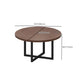 Round Dining Set 1/2/9 Pcs Solid Wood Dining Table with Metal Chairs Clearhalo 'Dining Room Sets' 'Dining Tables & Seating' 'dining_room_set' 'furn' 'furn_dining_room_set' 'Furniture' 'Kitchen & Dining Furniture' 1200x1200_572bada1-62b2-4676-bab4-09f7930752f5