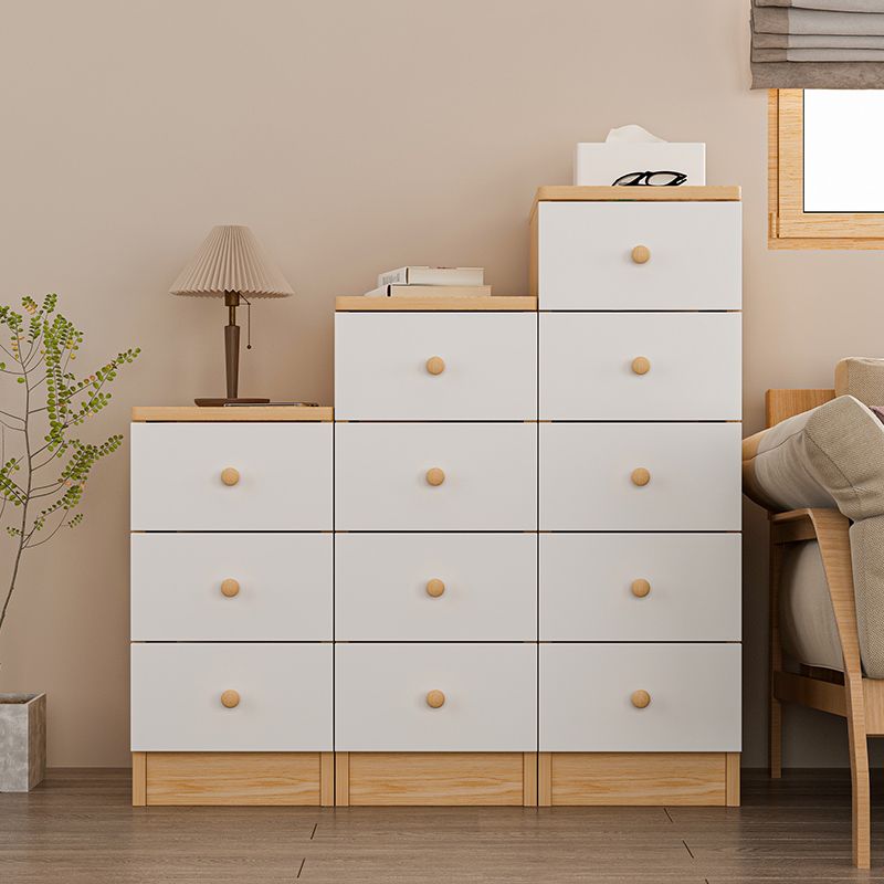 Contemporary Wooden Accent Cabinet Bar Pulls Handle Design Storage Cabinet