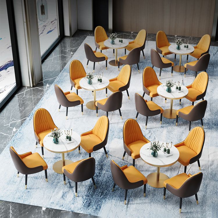 1/2/4/5 Pcs Metal Scandinavian Dining Room Set with Round Table Dinette Set Clearhalo 'Dining Room Sets' 'Dining Tables & Seating' 'dining_room_set' 'furn' 'furn_dining_room_set' 'Furniture' 'furniture_dining_room_set' 'Kitchen & Dining Furniture' 'kitchen&dining_furn' 'kitchen' 1200x1200_572d6f6d-567d-4d8e-bcc0-c834ba40ef21