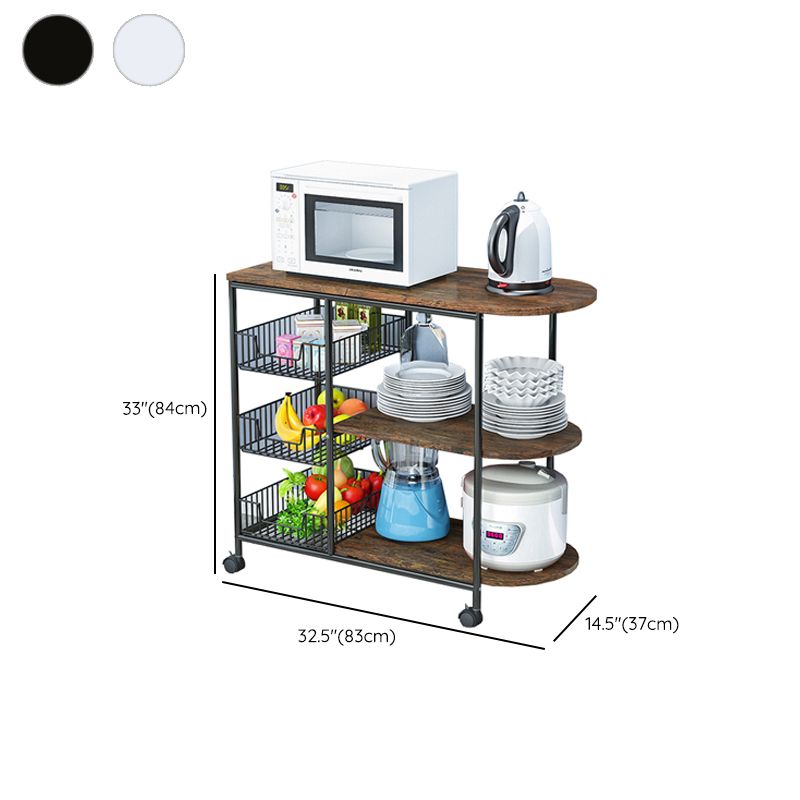 Tavolo da preparazione sala da pranzo in stile contemporaneo tavolo di preparazione di stoccaggio aperto