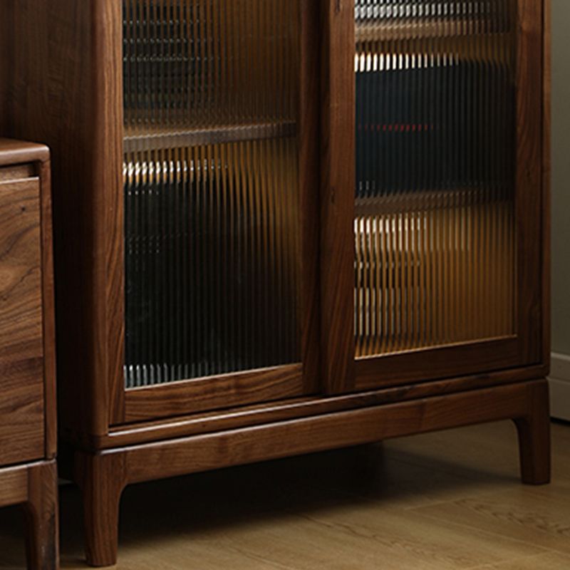 Mid-Century Modern Rectangle Accent Cabinet Solid Wood Brown Accent Cabinet Clearhalo 'Cabinets & Chests' 'cabinets_chests' 'furn' 'furn_cabinets_chests' 'Furniture' 'Living Room Furniture' 1200x1200_573198fb-8cf5-48f6-9f1a-640964bcced6