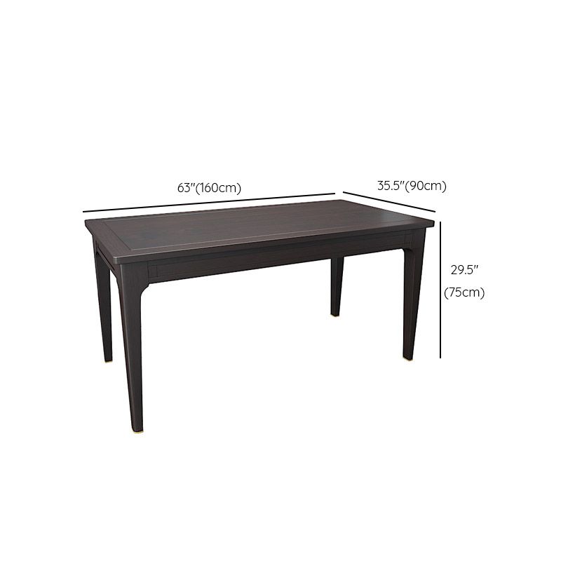 Rectangle Counter Dining Table Traditional Dinner Room Kitchen Table Clearhalo 'Dining Tables & Seating' 'Dining Tables' 'dining_table' 'furn' 'furn_dining_table' 'Furniture' 'Kitchen & Dining Furniture' 1200x1200_5732e042-65bc-4a6b-9fe1-a9e94b3b2c0b