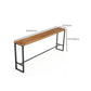 Industrial 1/5/9 Pieces Bar Table Set Rectangle Wood Counter Table with Stools for Bar
