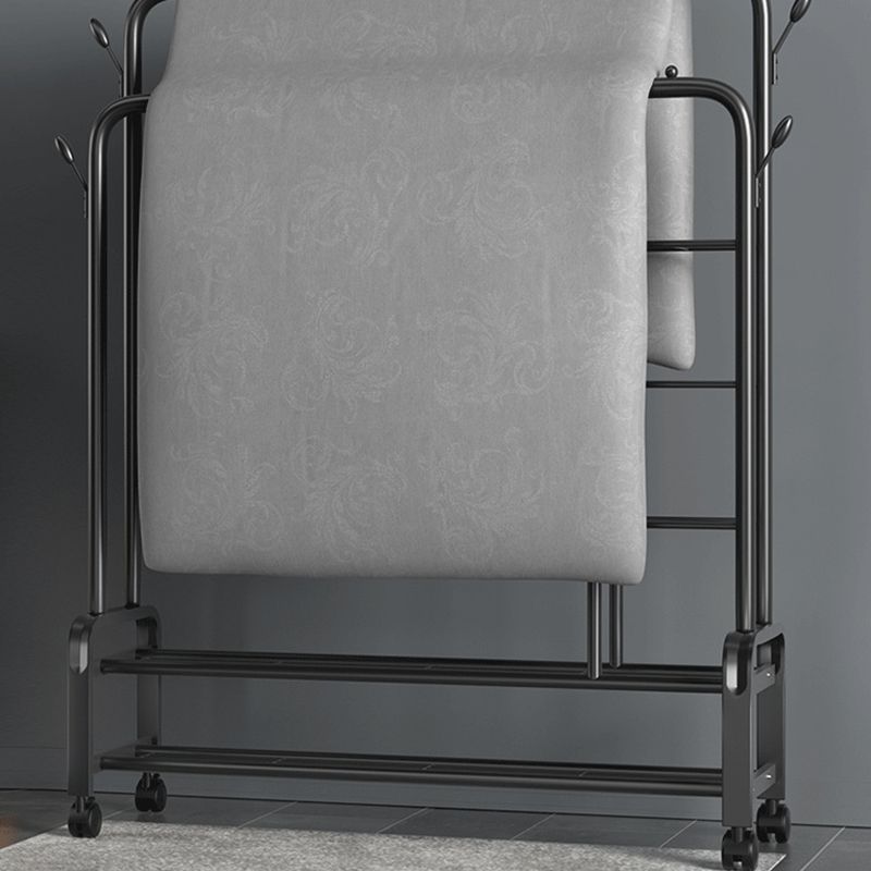 インダストリアルコートハンガーメタルストレージシェルフ玄関コートラック