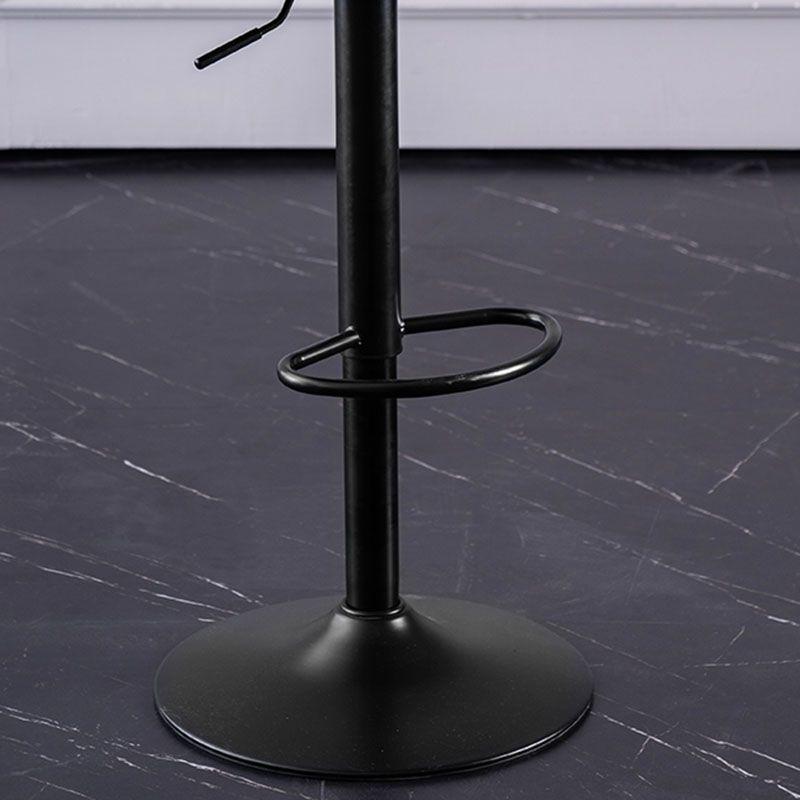 Contemporary Adjustable Height Footrest Barstool Matte Finish Upholstered Stool Clearhalo 'Bar Furniture' 'Bar Stools' 'bar_stools' 'Furniture' 'furniture_bar_stools' 'Kitchen & Dining Furniture' 1200x1200_5734c509-6260-4dfe-8786-545c34dadf03