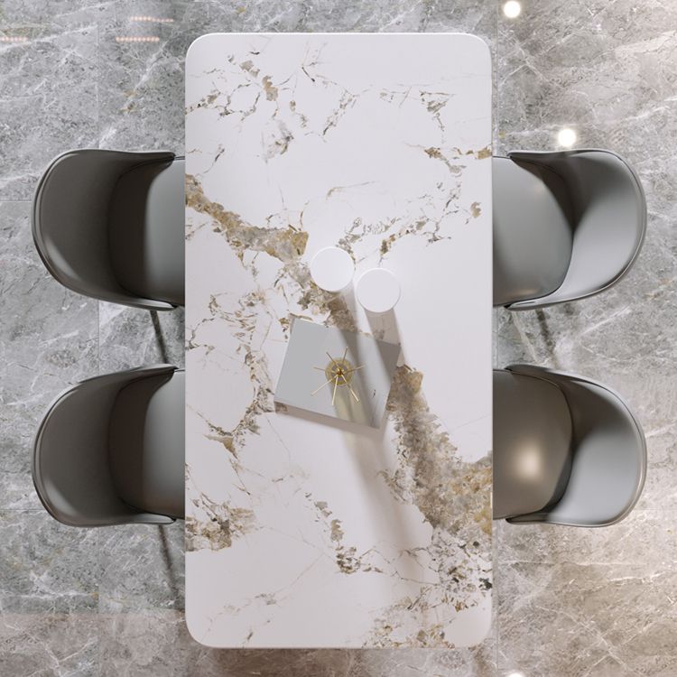 1/5/7 Pcs Metal Modern Dining Room Set with Rectangle Table Dining Set Clearhalo 'Dining Room Sets' 'Dining Tables & Seating' 'dining_room_set' 'furn' 'furn_dining_room_set' 'Furniture' 'furniture_dining_room_set' 'Kitchen & Dining Furniture' 'kitchen&dining_furn' 'kitchen' 1200x1200_5734eac9-d705-4f3b-9ec5-dc79fa4f98c4