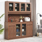 Contemporary Dining Hutch Wood Glass Doors Storage Cabinet for Dining Room Clearhalo 'Display & China Cabinets' 'display_china_cabinets' 'furn' 'furn_display_china_cabinets' 'Furniture' 'Kitchen & Dining Furniture' 1200x1200_573573ad-7c16-4a28-ab2d-298de0dde562