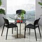 Modern Glass Top Dining Table Round Dining Table with 3 Legs Clearhalo 'Dining Tables & Seating' 'Dining Tables' 'dining_table' 'furn' 'furn_dining_table' 'Furniture' 'furniture_dining_table' 'Kitchen & Dining Furniture' 'kitchen' 'kitchen_dining_table' 1200x1200_573af291-73e4-4d5a-8905-63522d848707