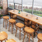 Modern 1/4/9 Pieces Bar Table Set Rectangle Pine Wood Counter Table with High Stools Clearhalo 'Bar Furniture' 'furn' 'furn_home_bar_bar_sets' 'Furniture' 'Home Bars & Bar Sets' 'home_bar_bar_sets' 'Kitchen & Dining Furniture' 1200x1200_573da509-0193-4b57-82e1-b825de01a842