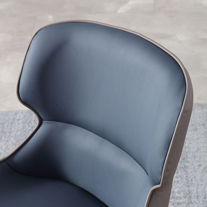 Industrial Wingback Armless Dining Chair PU Leather Dining Chairs for Home Clearhalo 'Dining Chairs' 'Dining Tables & Seating' 'dining_chair' 'furn' 'furn_dining_chair' 'Furniture' 'furniture_dining_chair' 'Kitchen & Dining Furniture' 1200x1200_573e4834-64e6-4975-b97d-452e6a6b6d84