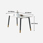 Rectangle 4 Legs Luxury Table White Tone Fixed Table of Sintered Stone Clearhalo ' dining_table' 'Dining Tables & Seating' 'Dining Tables' 'furn' 'furn_dining_table' 'Furniture' 'furniture_dining_table' 'Kitchen & Dining Furniture' 'kitchen&dining_furn' 'kitchen' 'kitchen_dining_table' 1200x1200_573ecca3-93a1-4ce7-b014-60282a6ecc24
