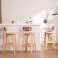 Modern Armless Backrest Counter Stool Wood Kitchen Bar Stool with Cushion and Pedal Clearhalo 'Bar Furniture' 'Bar Stools' 'bar_stools' 'furn' 'furn_bar_stools' 'furniture_bar_stools' 'Kitchen & Dining Furniture' 'kitchen&dining_furn' 'kitchen' 'kitchen_furn' Furniture' 1200x1200_57410c40-6c72-4e53-9db1-91d0c82a76ae