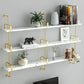 9.84"W Bookshelf Glam Style Wall Mounted Bookcase for Home Office Study Room Clearhalo 'Bookcases' 'furn' 'furn_bookcases' 'Furniture' 'furniture_bookcases' 'kitchen' 'kitchen_bookcases' 'Living Room Furniture' 'Office Furniture' 1200x1200_57417155-c502-4024-82a3-7f7b2005c199