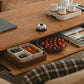 Farmhouse 4 Legs Coffee Table Solid Wood Cocktail Table with 2 Storage Drawers Clearhalo 'Coffee & Accent Tables' 'Coffee Tables' 'coffee_tables' 'furn' 'furn_coffee_tables' 'Furniture' 'Living Room Furniture' 1200x1200_5743822b-425f-48a9-9c5f-1af21bdac154