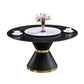 Traditional Luxury Dining Room Table Rectangle Sintered Stone Table with Pedestal Base Clearhalo ' dining_table' 'Dining Tables & Seating' 'Dining Tables' 'furn' 'furn_dining_table' 'Furniture' 'furniture_dining_table' 'Kitchen & Dining Furniture' 'kitchen&dining_furn' 'kitchen' 'kitchen_dining_table' 1200x1200_5743e354-53ec-49ec-98ff-9e0801340599