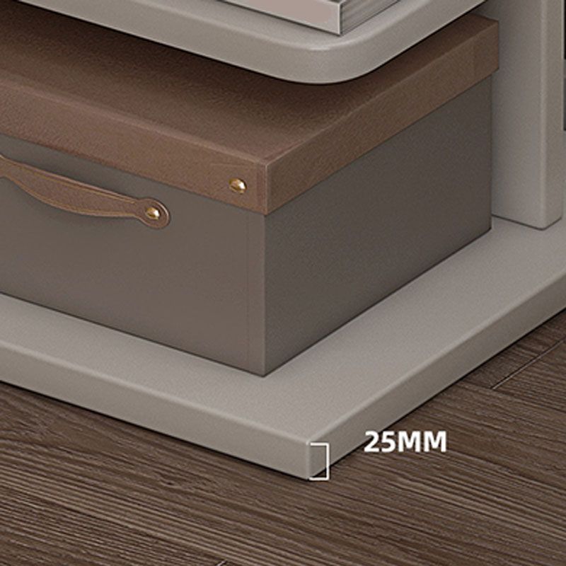 Étagère de livre géométrique contemporain avec étagères rectangulaires bibliothèque en bois