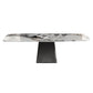 Rectangle Sintered Stone Dining Table Modern Table with Grey Metal Pedestal Clearhalo ' dining_table' 'Dining Tables & Seating' 'Dining Tables' 'furn' 'furn_dining_table' 'Furniture' 'furniture_dining_table' 'Kitchen & Dining Furniture' 'kitchen&dining_furn' 'kitchen' 'kitchen_dining_table' 1200x1200_5747ea65-62d6-4be2-a521-cd590640e1c0