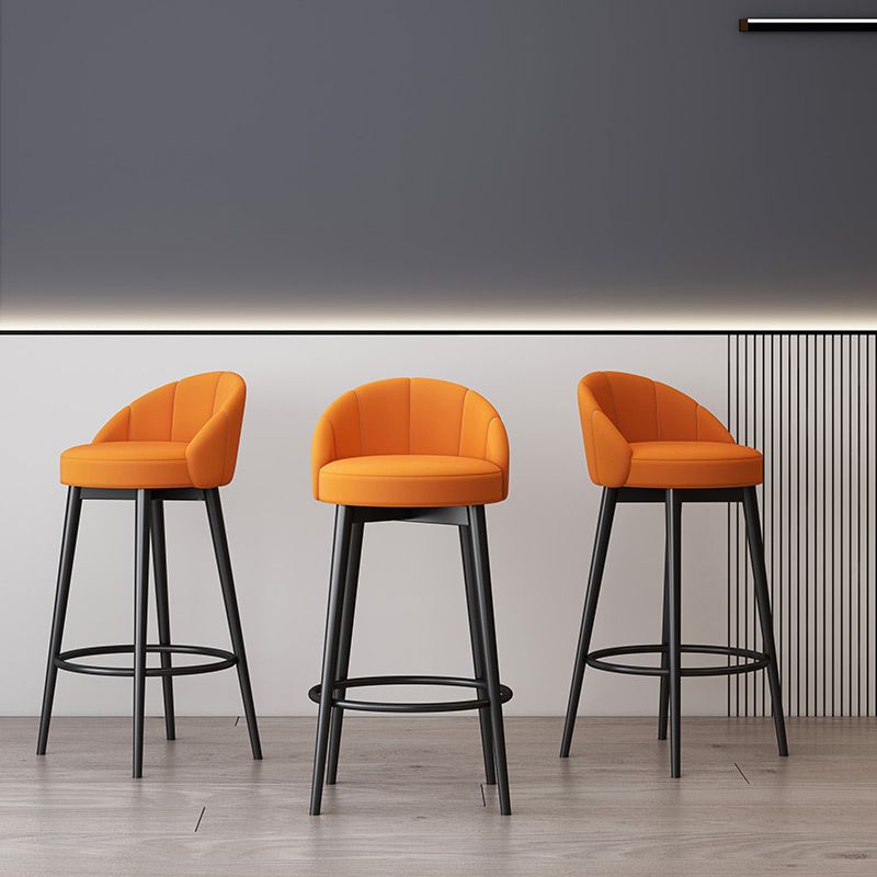 Scandinavian Upholstered Footrest Bar Stool Low Back Home Velvet Matte Finish Stool Clearhalo 'Bar Furniture' 'Bar Stools' 'bar_stools' 'furn' 'furn_bar_stools' 'furniture_bar_stools' 'Kitchen & Dining Furniture' 'kitchen&dining_furn' 'kitchen' 'kitchen_furn' Furniture' 1200x1200_5748a01c-f00e-4a40-83c5-a10870b117b5