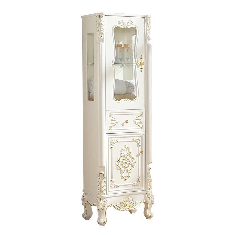 Modern Standard Accent Cabinet White Solid Wood Cabinet with Doors Clearhalo 'Cabinets & Chests' 'cabinets_chests' 'furn' 'furn_cabinets_chests' 'Furniture' 'Living Room Furniture' 1200x1200_5748c70f-44f4-42db-9eb0-8226e98ce72a