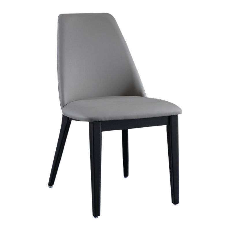 Industrial Leather Restaurant Side Chair Matte Finish Parsons Dining Chair (Set of 2) Clearhalo ' kitchen&dining_furn' 'Dining Chairs' 'Dining Tables & Seating' 'dining_chair' 'furn' 'furn_dining_chair' 'Furniture' 'furniture_dining_chair' 'Kitchen & Dining Furniture' 'kitchen' 1200x1200_57495d44-986d-4dc5-89c0-3c83c81a52c6